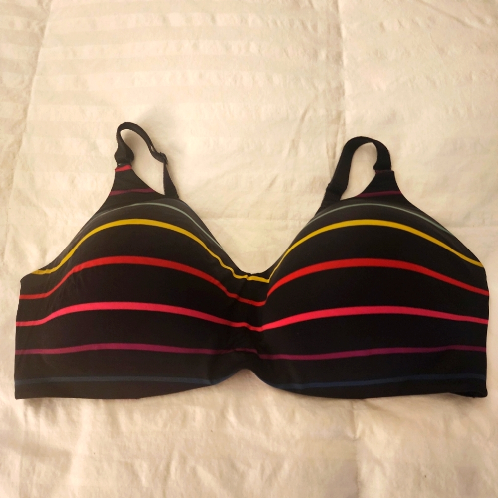 Torrid Bra Black/Multi Color stips